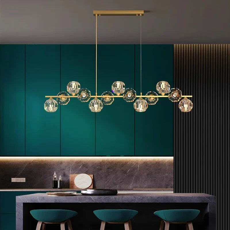 Afralia™ Crystal Chandelier | Luxury Pendant Light for Living and Dining Room