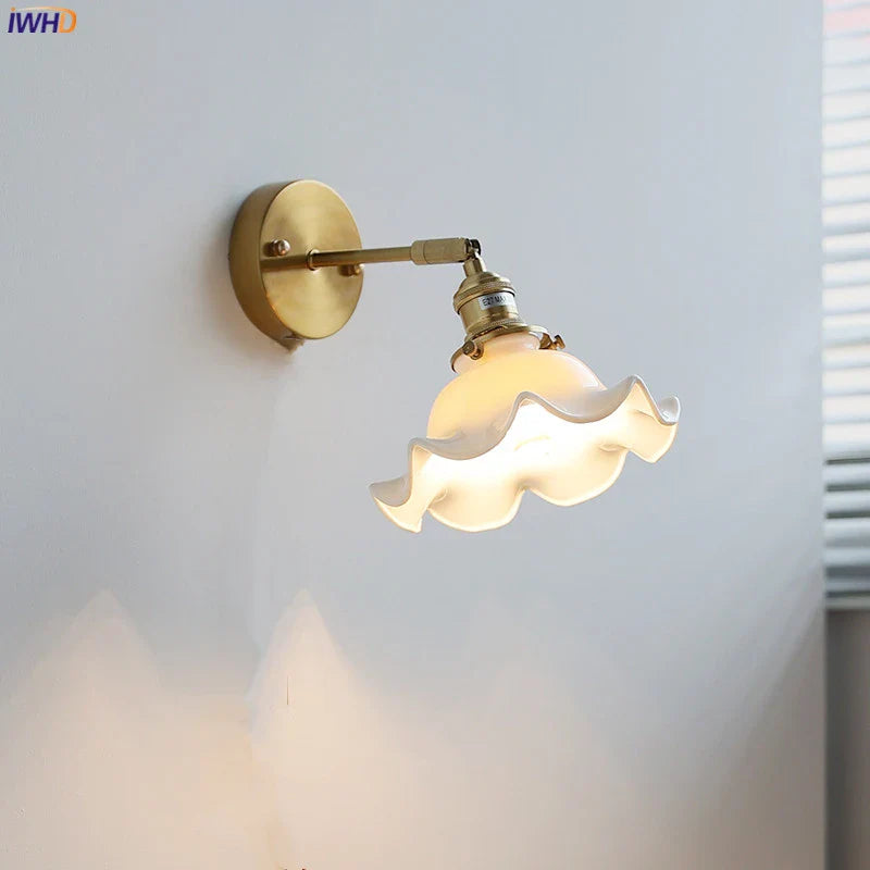 Afralia™ Ceramic LED Wall Light for Home Indoor Decor Bedroom Bathroom Mirror