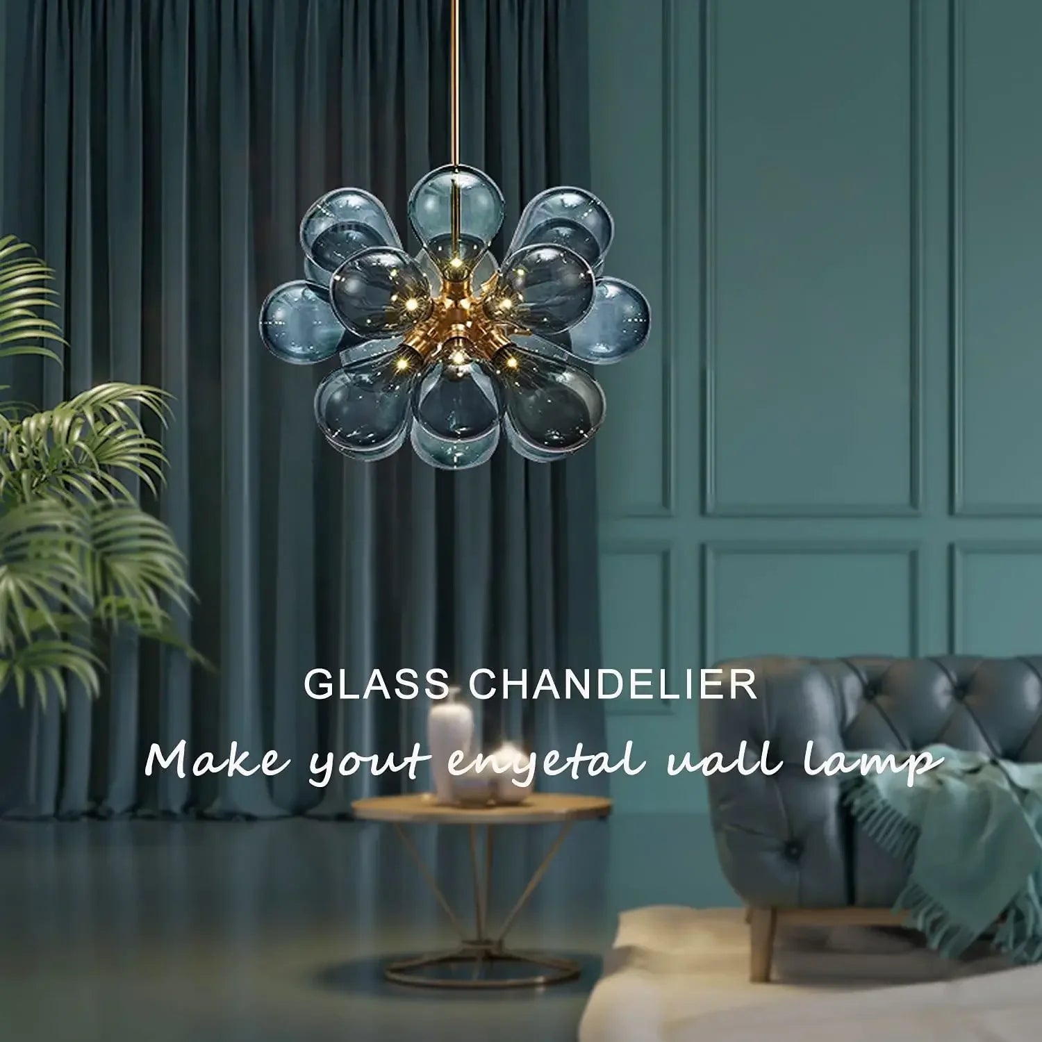 Afralia™ Glass Ball LED Pendant Lights - Modern Designer Kitchen Dining Room Lamp