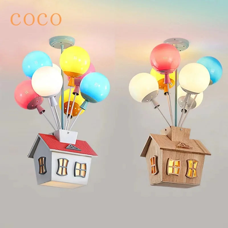 Afralia™ Princess Room Balloon Chandelier - Creative Nordic Ceiling Light