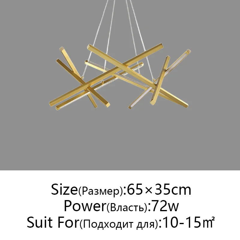 Afralia™ LED Chandelier Remote Control Ceiling Pendant Light for Living Room, Dining Room, Bedroom