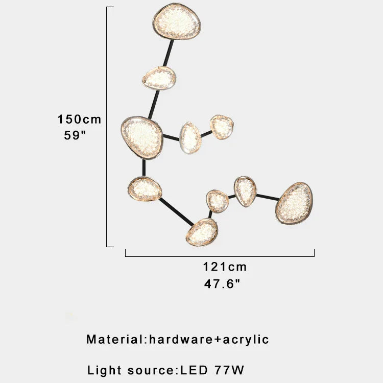 Afralia™ Modern Luxury Wall/Ceiling Large Decoration Lights