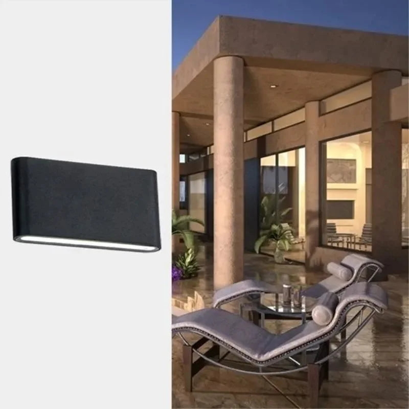 Afralia™ Outdoor LED Wall Lamp Up Down IP65 Waterproof Aluminum Sconces