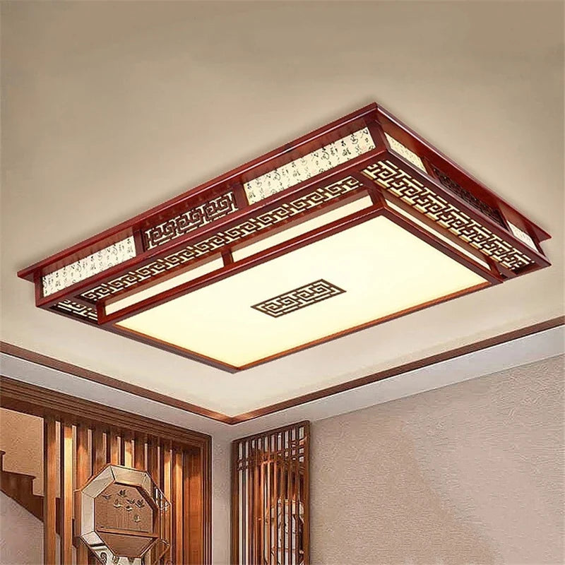 Afralia™ Wooden Ceiling Lights for Modern Living Room, Bedroom, Kitchen, Balcony Lighting