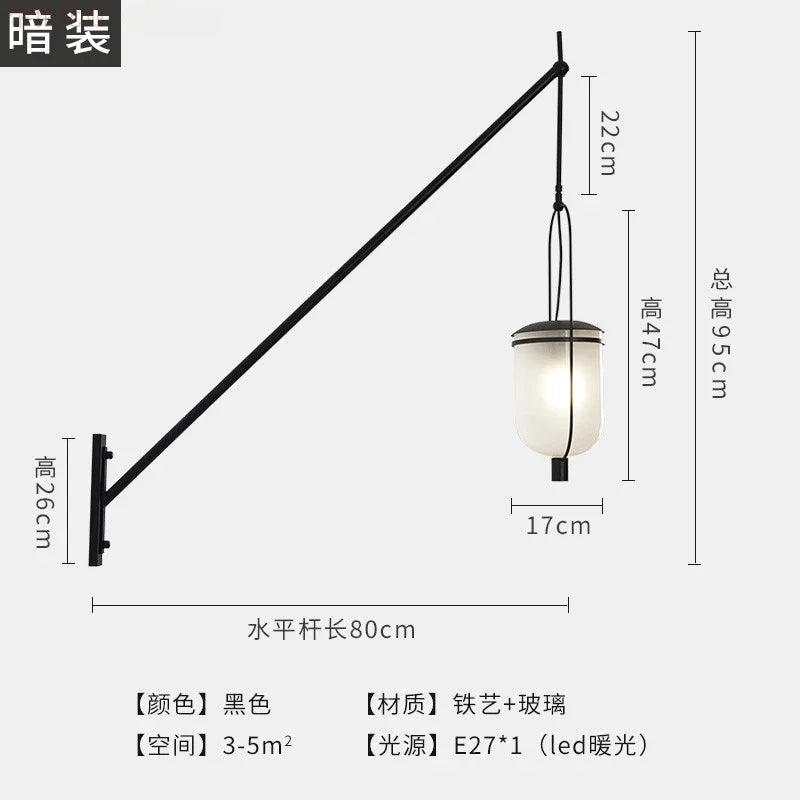 Afralia™ Industrial Retro Swing Arm LED Wall Lamp for Restaurant Loft Decor