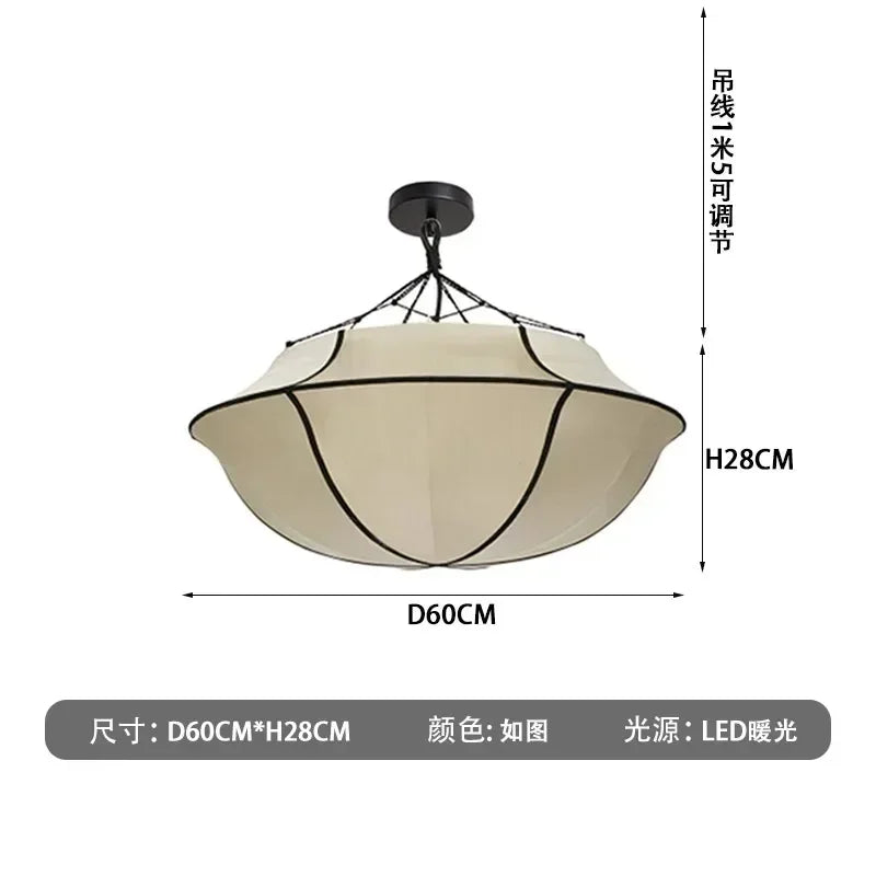Afralia™ Japanese Umbrella Pendant Lamp - LED Ceiling Lantern for Living Room Bedroom Office