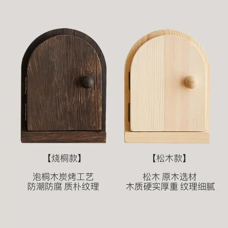 Afralia™ Wood Switch Sticker Socket Trim & Protective Cover Wall Decoration Craft