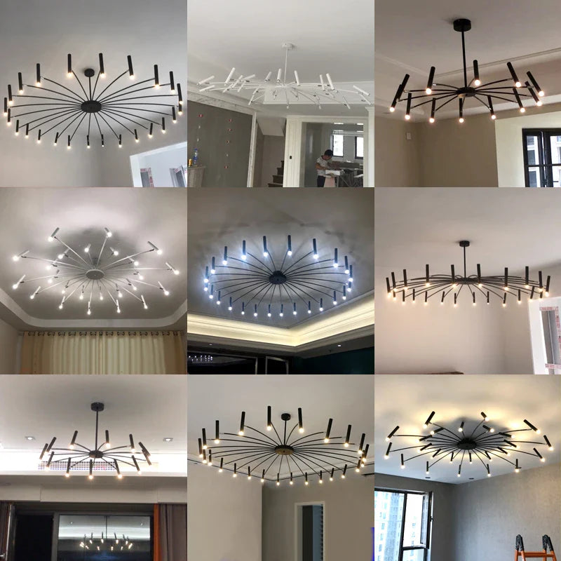 Nordic Villa Chandelier Pendant Lights for Home Decor by Afralia™
