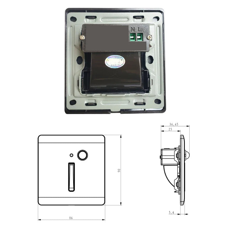 Afralia™ Motion Sensor Embedded Wall Lamps for Stairs and Nursery