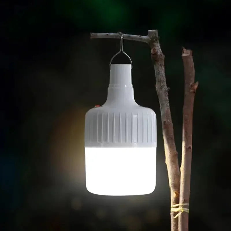 Afralia™ Solar Camping Light Bulb: Portable LED Lantern for Outdoor Hiking and Emergencies