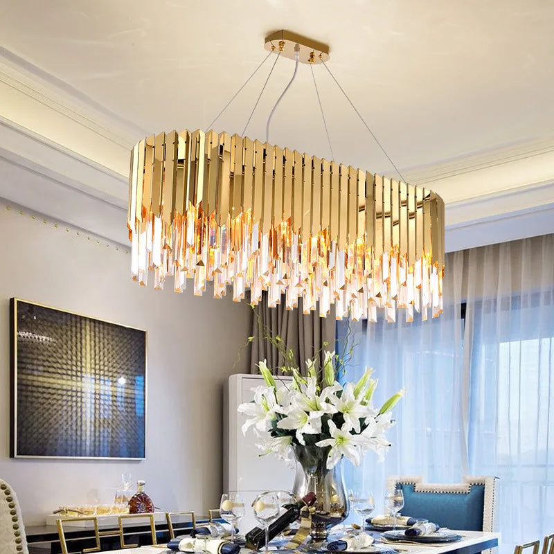 Afralia™ LED Crystal Ceiling Chandeliers: Minimalist Luxury Pendant Lighting for Home Living Room.