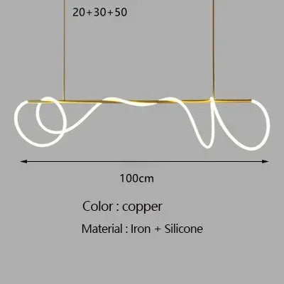 Afralia™ Gold Minimalist LED Pendant Lights for Kitchen Dining Room
