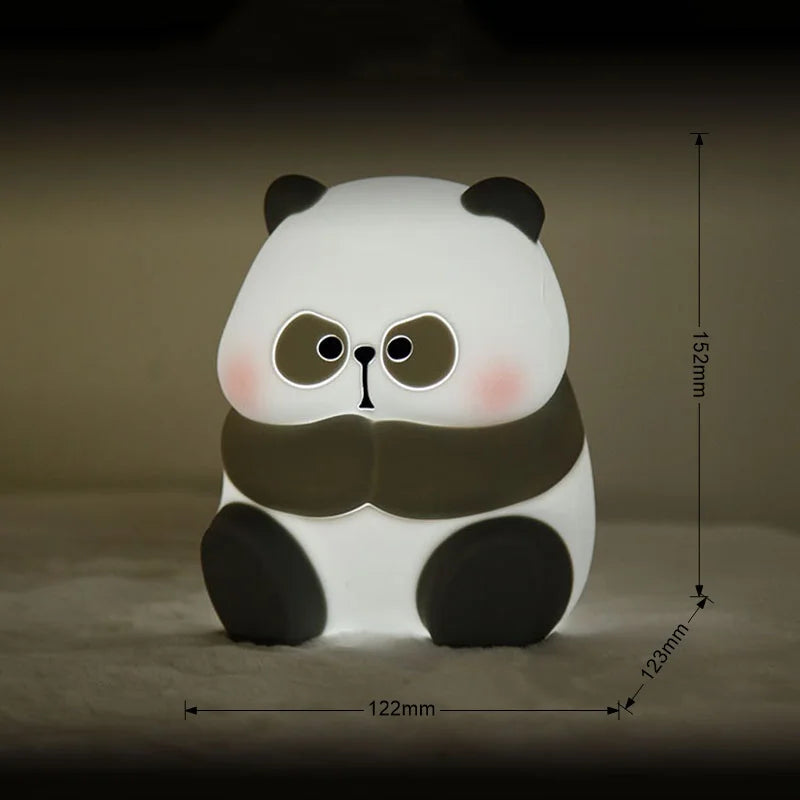Afralia™ Cartoon Silicone Animal Night Light with Patting Switch - Cute & Lovely for Kids Room