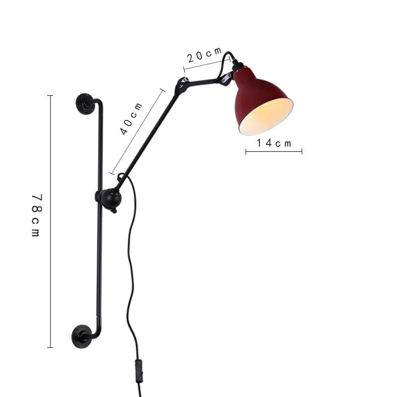 Afralia™ Adjustable Rotating LED Wall Lamp for Bedroom & Living Room