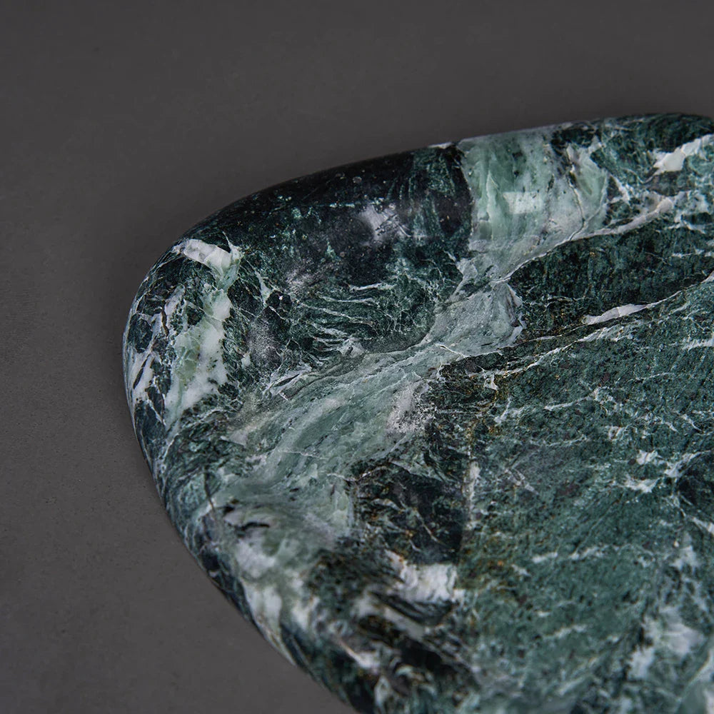 Marble Tray for Candle Jewelry Ring by Afralia™ - Luxury Trinket Dish for Home Decor