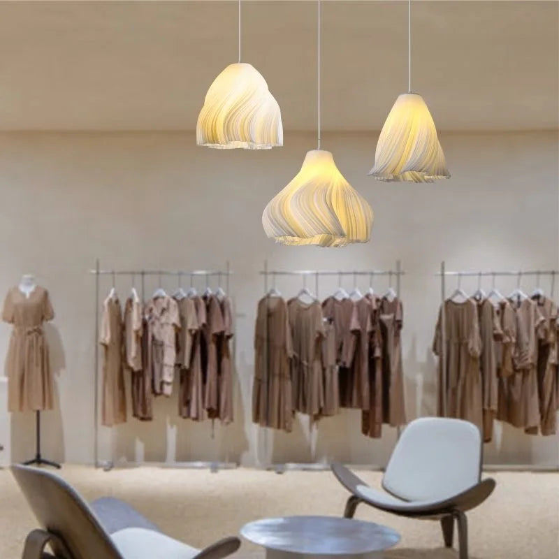 Afralia™ Modern 3D Print Ceiling Chandelier for Living Room & Restaurant Dining Décor