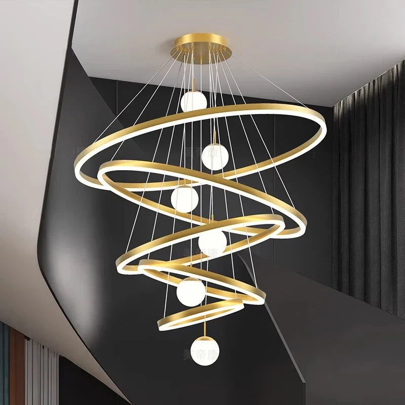 Afralia™ Modern LED Branch Chandelier for Living Room, Staircase, and Entrance Hall