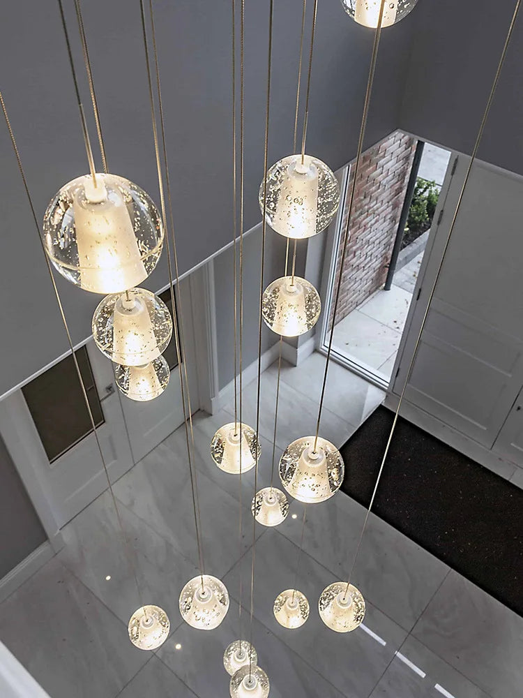 Afralia™ High-Rise Crystal Pendant Swivel Light Fixture