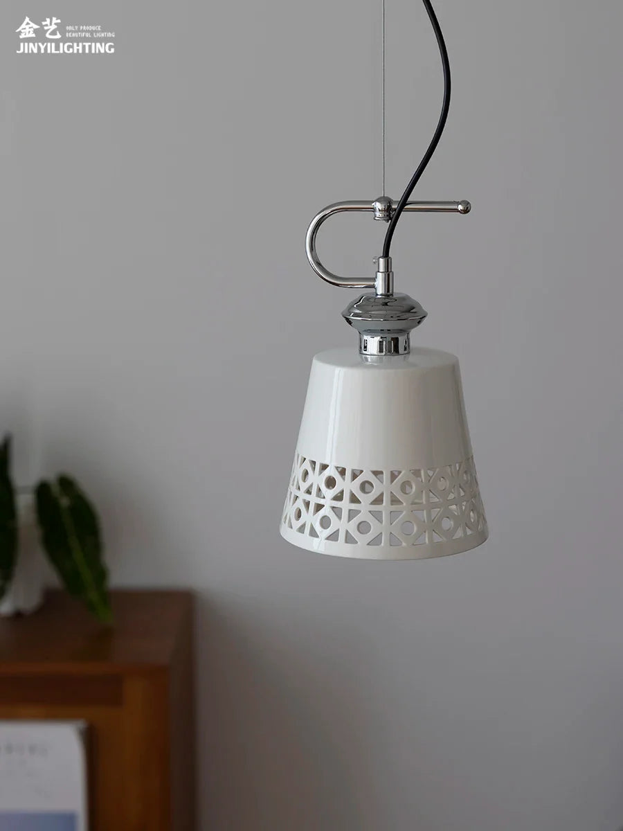 Afralia™ Ceramic Pendant Light, Nordic Retro Style for Bedroom, Aisle, Dining Room