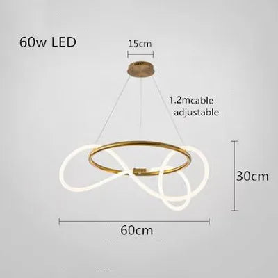 Afralia™ Nordic Long Hose Chandelier for Dining Room Lighting