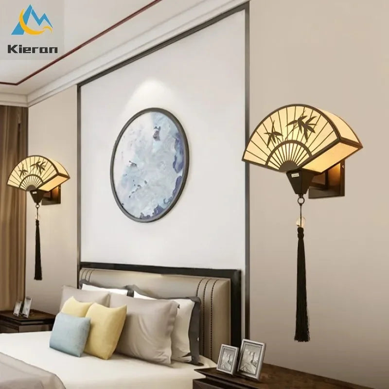 Afralia™ Fan LED Wall Lamps - Modern Design for Living Room, Bedroom, Study