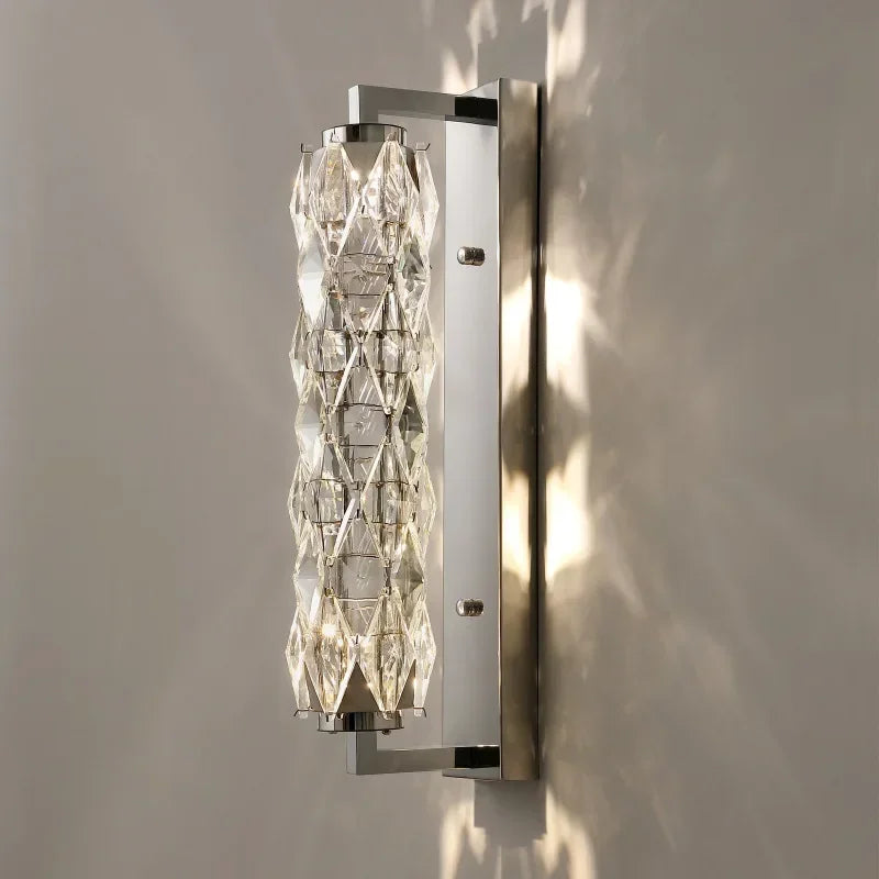 Afralia™ Crystal Wall Lamp: Modern Luxury for Bedroom, Living Room, and Staircase