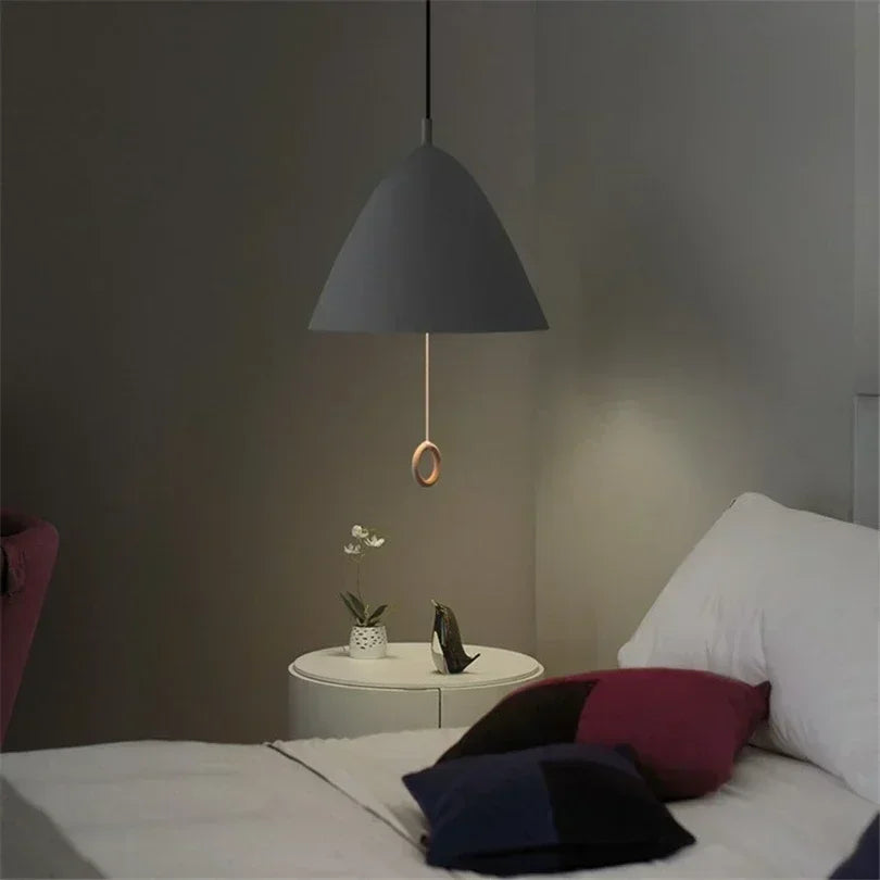 Afralia™ Macaron Pendant Chandelier for Dining & Bedroom - Pull Switch Ceiling Light Fixtures