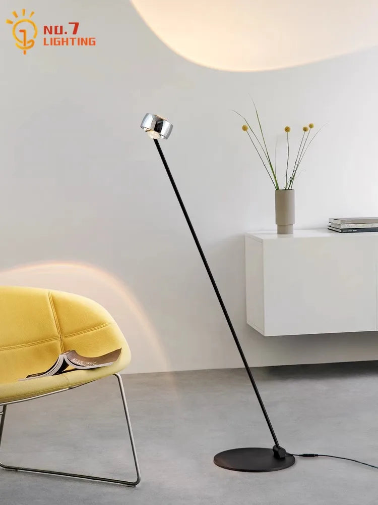Afralia™ Induction Dimming LED Vertical Floor Lamp for Modern Living Room