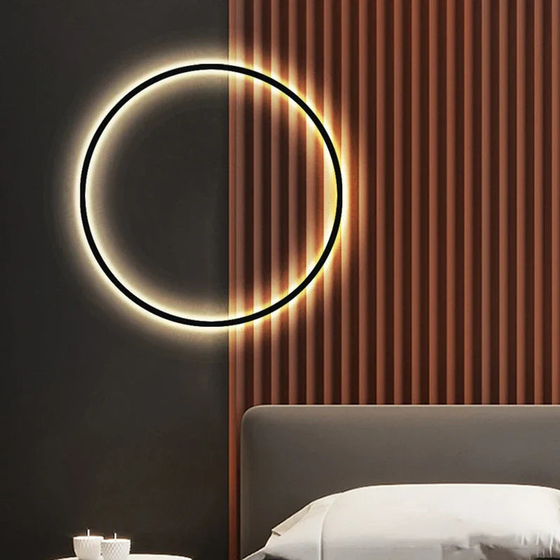 Afralia™ Black Gold Dimmable Wall Light USB Plug Bedroom Sconce