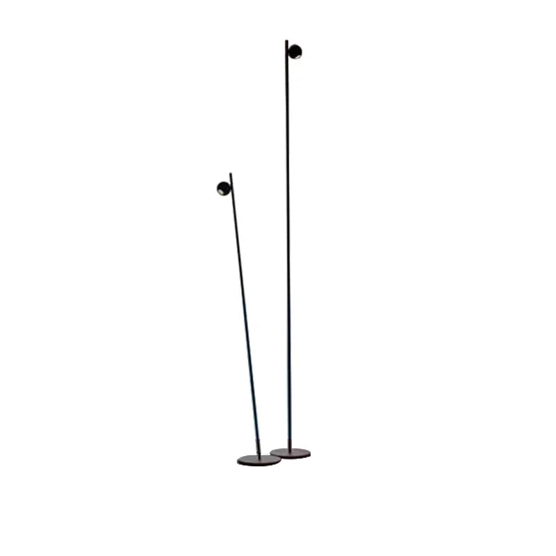 Afralia™ Nordic Minimalist Straight Floor Lamp LED Modern Standing Light