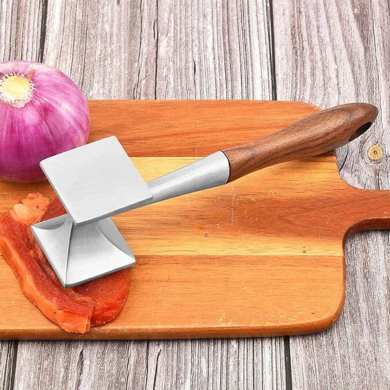 Afralia™ Dual-sided Stainless Steel Meat Tenderizer Hammer