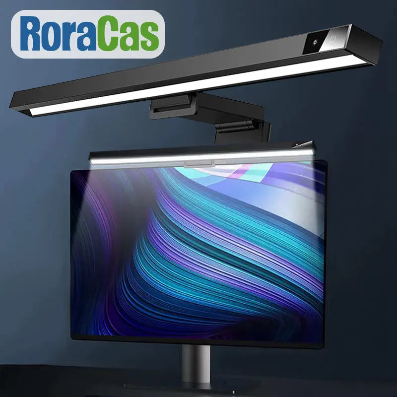 Afralia™ 3-in-1 Monitor Light Bar: USB Aluminium Screen Lamp with Eye-Care Technology.