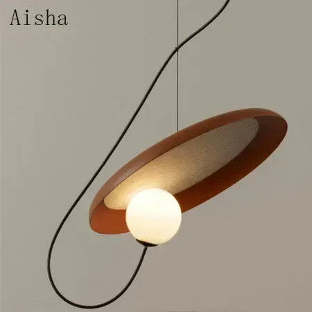 Afralia™ Wrought Iron Pendant Lamp, Nordic Design, Creative Hanging Light, 25cm/35cm