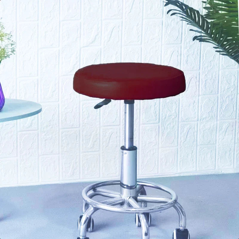 Afralia™ Waterproof Pu Stool Cover: Elastic Round Chair Case for Home Bar, Seat Protector