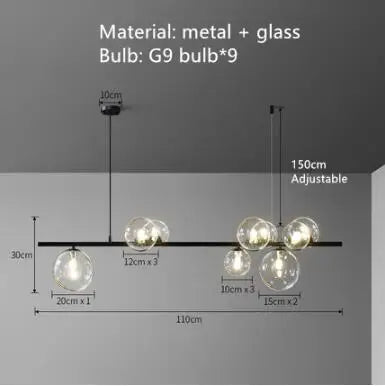 Afralia™ Glass Ball Pendant Light: Nordic LED Hanging Lamp for Dining Room, Bedroom, Cafe
