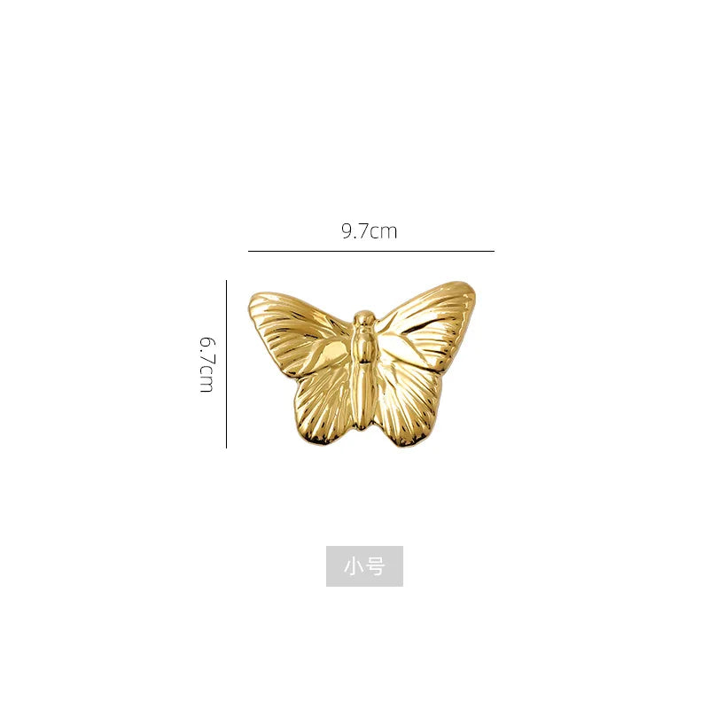 Afralia™ Golden Butterfly Wall Decoration Set