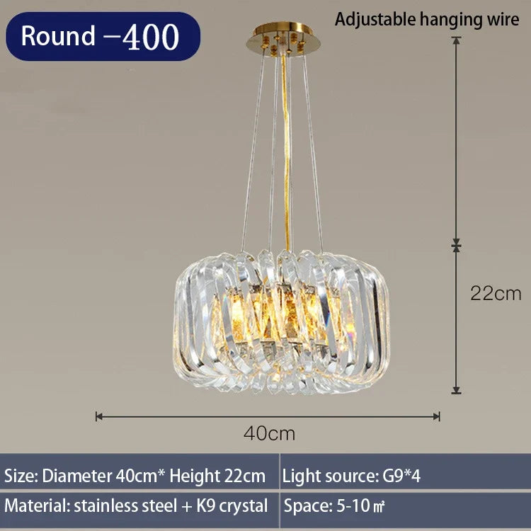 Afralia™ Modern Crystal LED Chandelier for Living Room and Bedroom Ceiling Lighting