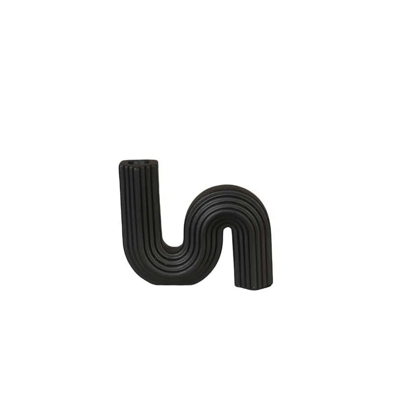 Afralia™ Nordic Ceramic Candlestick Holder Home Decor