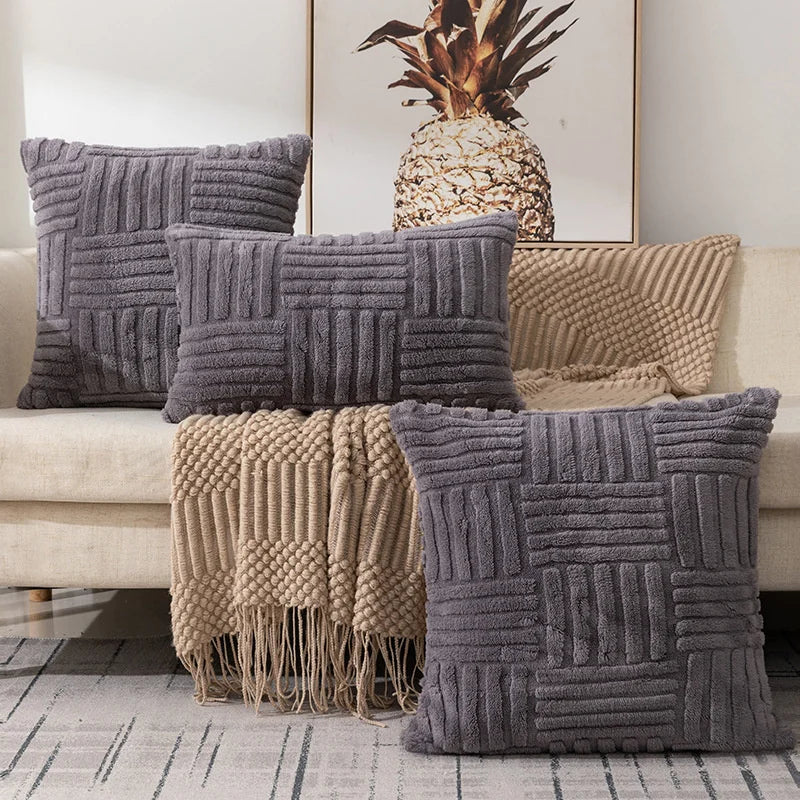 Afralia™ Geometric Design Cushion Cover Set for Stylish Sofa Decor Home Living