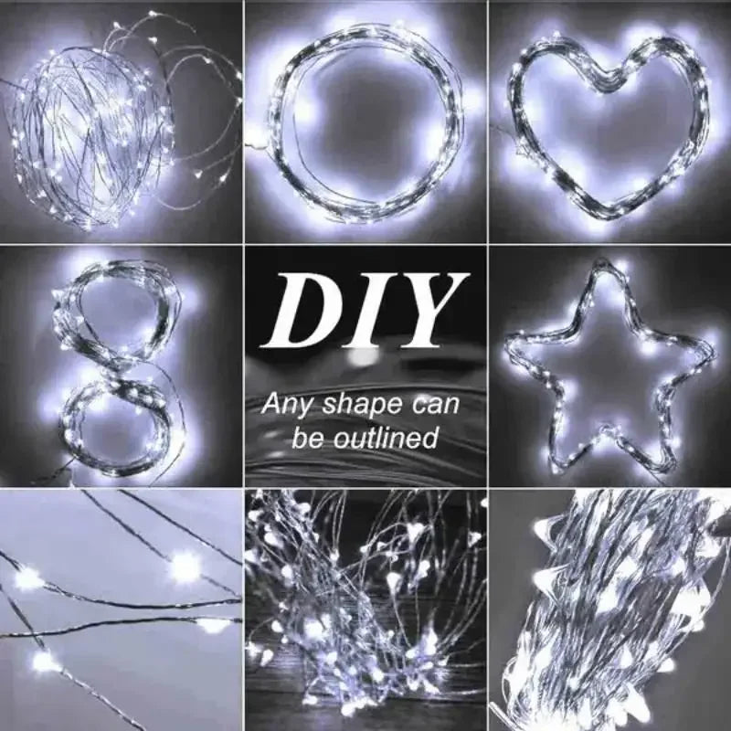 Afralia™ Solar LED Outdoor Fairy Lights Festoon Garland for Garden Decoration