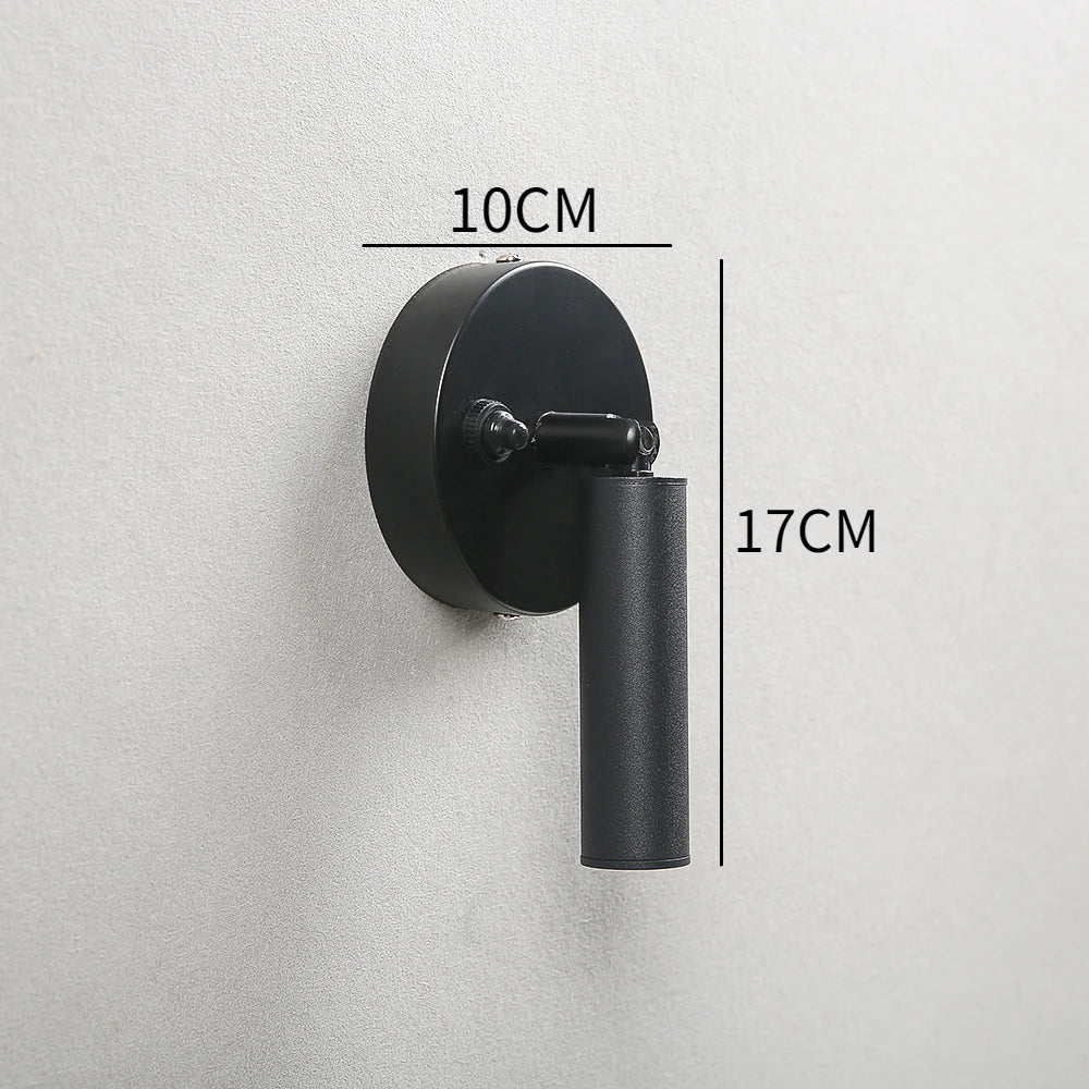 Afralia™ LED Wall Lamp: Modern Warm Light with Knob Switch for Living Room, Bedroom, Hotel