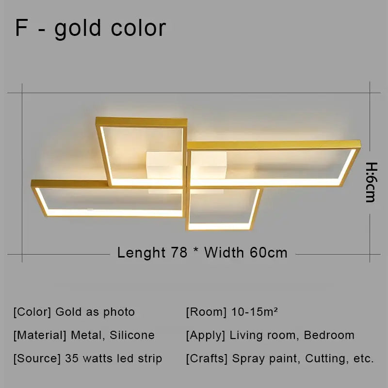 Afralia™ Black LED Chandelier Ceiling Light Remote Control Fixture for Living Room, Bedroom & Kitchen