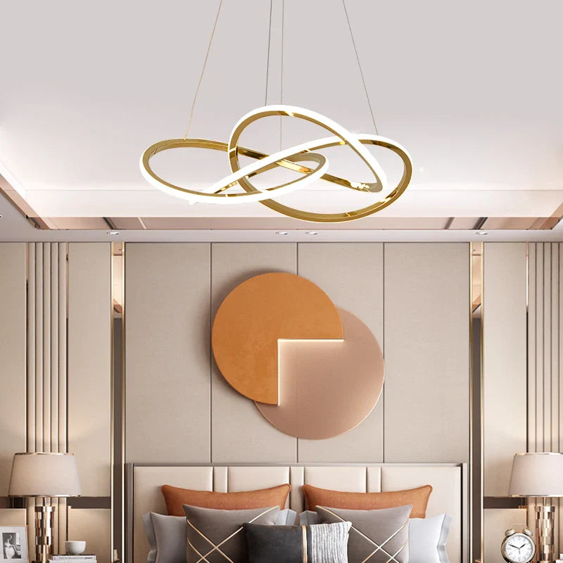 Afralia™ Clover Stainless Steel Pendant Lamp, Luxe Four Leaf, 3 Colors