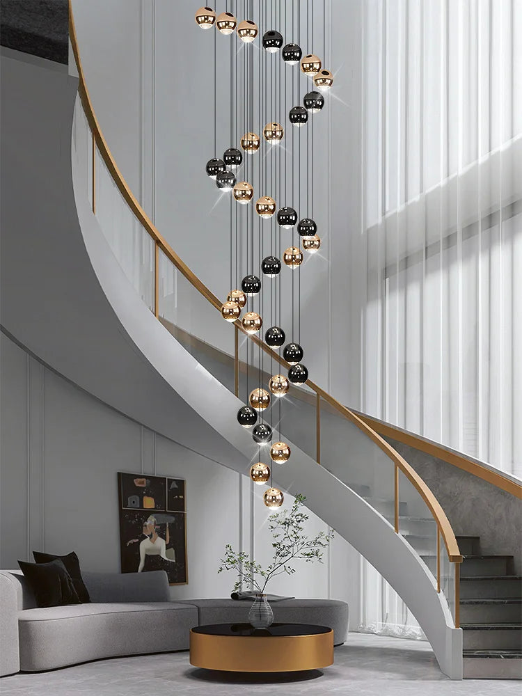 Afralia™ Spherical LED Pendant Lamp for Modern Living Room Lighting