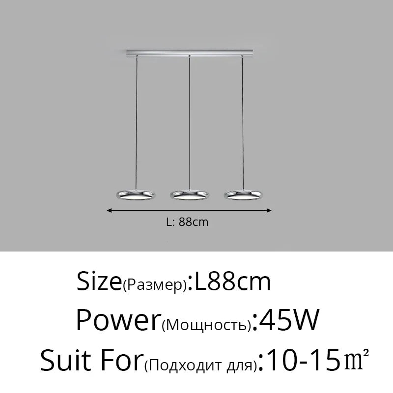 Afralia™ LED Iron Pendant Chandelier for Home Decor and Lighting