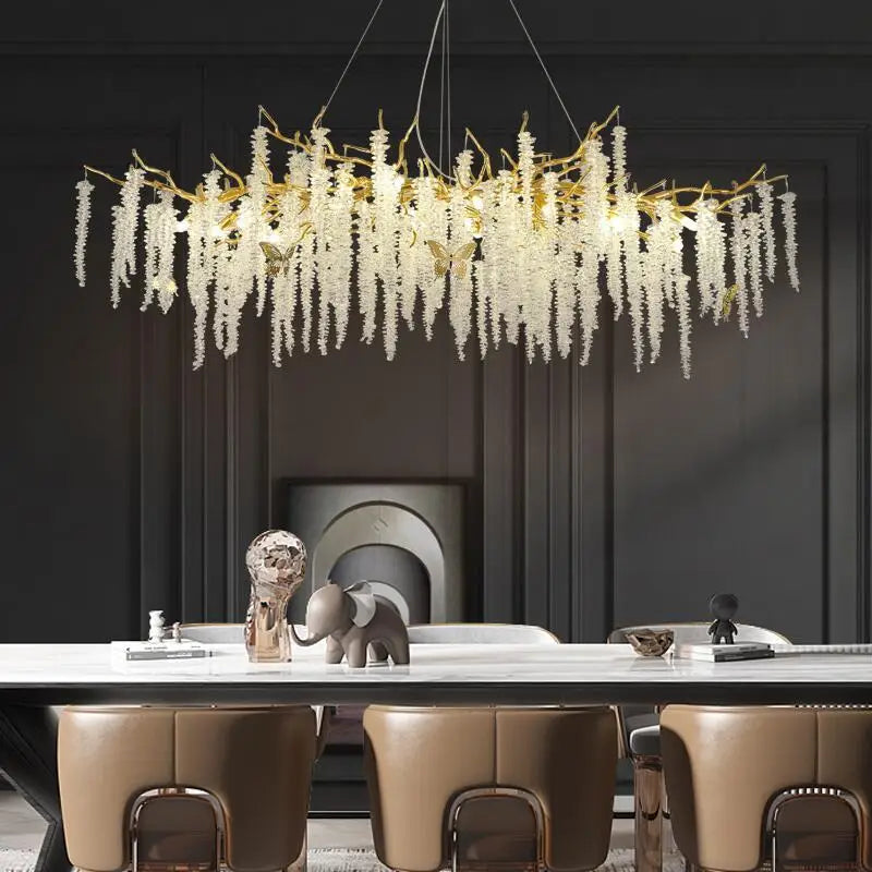Afralia™ Crystal Chandelier: Postmodern Luxury Pendant Light for Living Room, Bedroom, and Dining Room