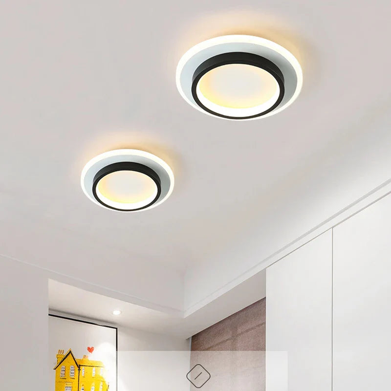 Afralia™ LED Ceiling Lamp: Square Round Indoor Lighting, Bedroom, Entrance Hall, Neutral/Cool/Warm White