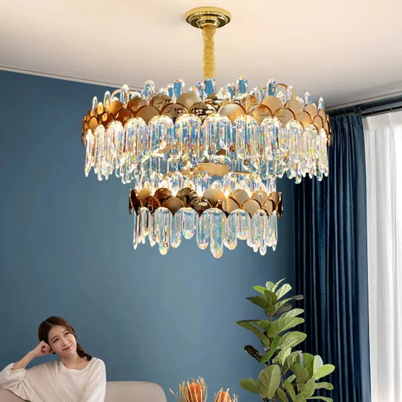 Afralia™ Crystal Pendant Light: Luxury Modern Simplicity for Restaurant, Bedroom, or Living Room