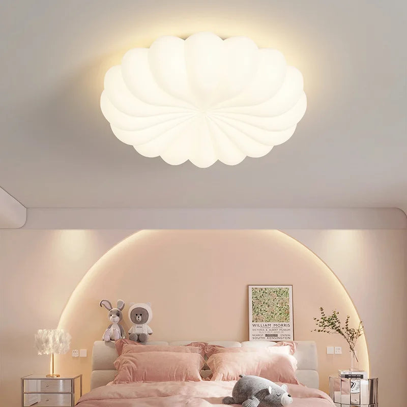 Afralia™ Cloud LED Ceiling Light in Minimalist White Iron Design for Home Decor