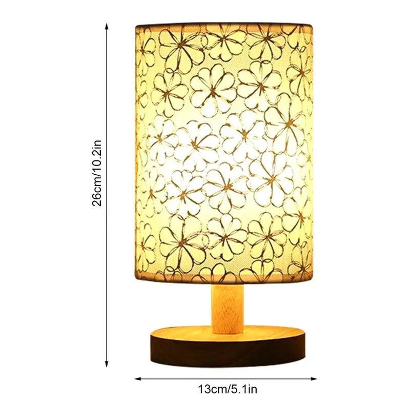 Afralia™ LED Desk Lamp Solid Wood Night Light Eye Protection USB Powered Table Lamp